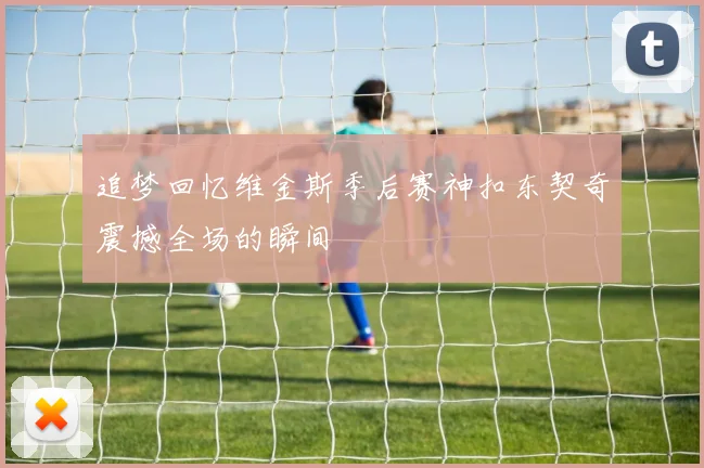 追梦回忆维金斯季后赛神扣东契奇震撼全场的瞬间